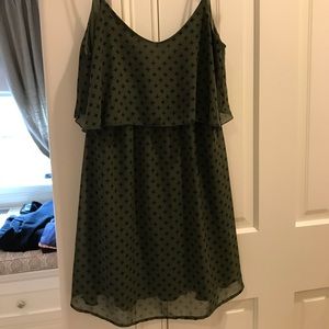 See Elle Flowy Green Dress